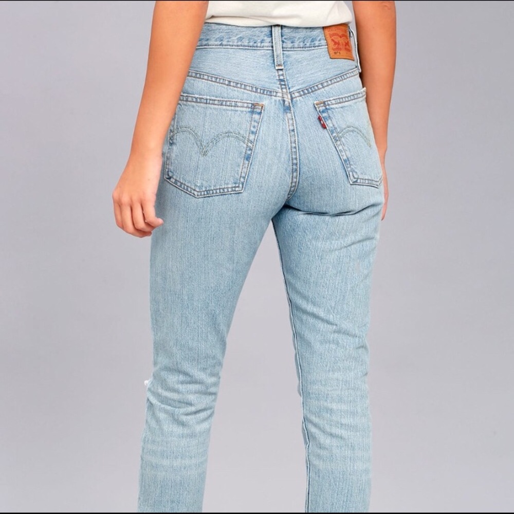 Levi’s 501 high waisted skinny jeans